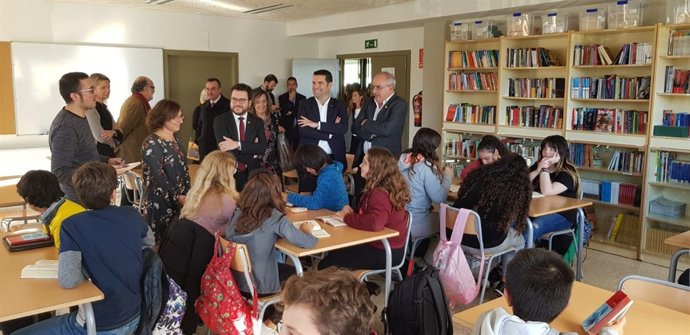 Inauguració De l'Institut Pineda de Mar, Amb P.Aragonès I J.Bargalló