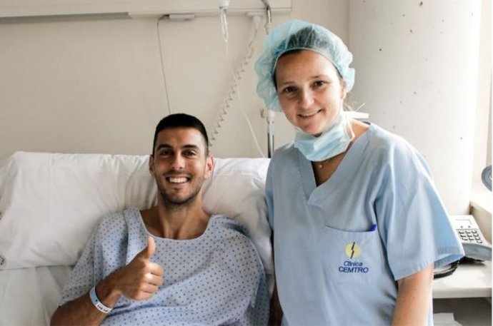 Pablo Torrijos y la Doctora Isabel Guillén