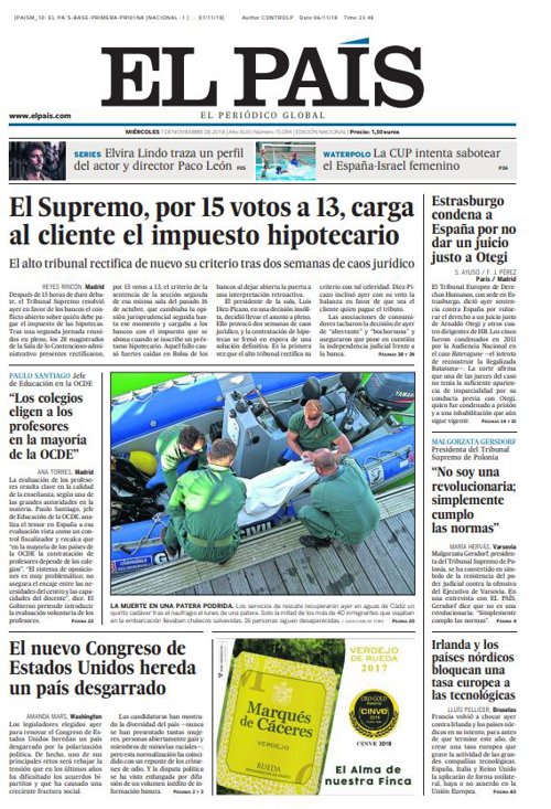 Portada El País