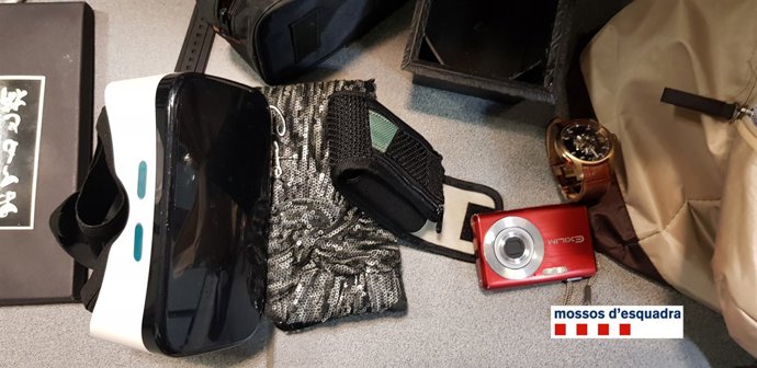 Objectes robats per lladres a Sant Celoni (Barcelona)