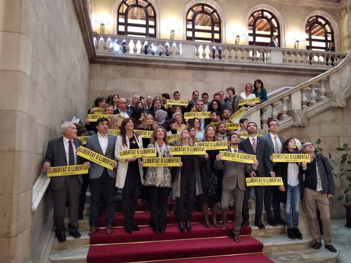 Diversos consellers i diputats de JxCat, ERC i els comuns al Parlament