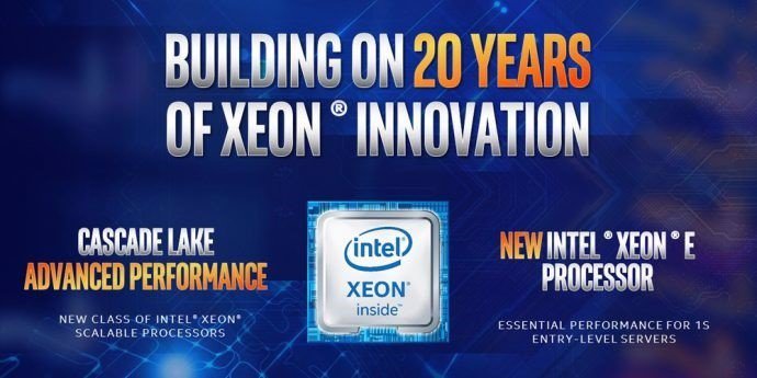 Intel Xeon Cascade  Lake y Intel Xeon E-2100