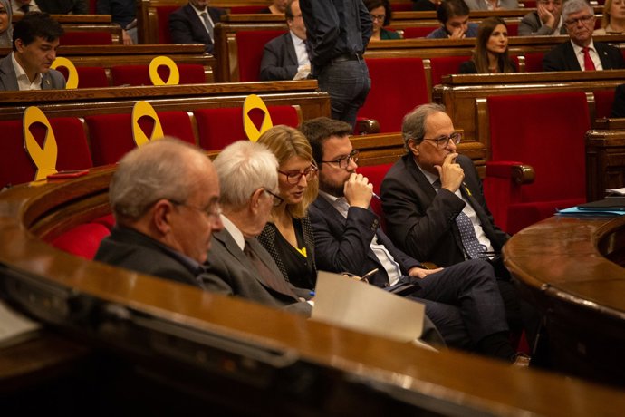 Quim Torra compareix en el ple del Parlament