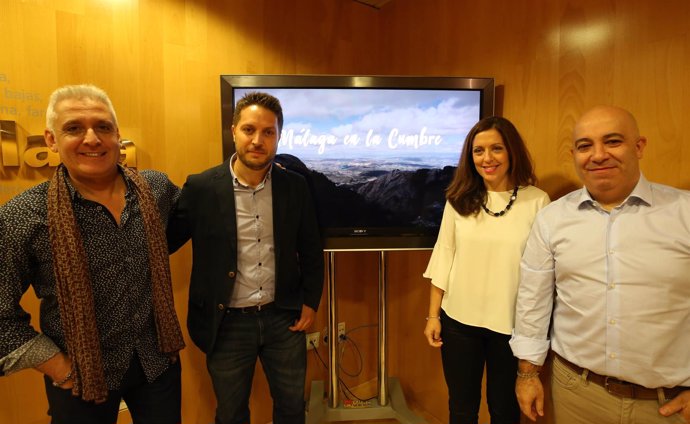 Presentación de málaga en la cumbre promoción picos montaña más emblemáticos