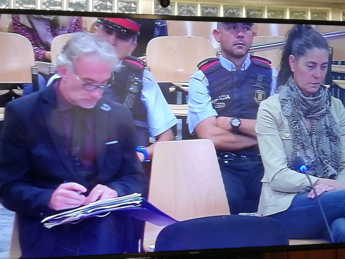 Fernando Blaco y Marga Garaua, en el juicio en la Audiencia de Lleida