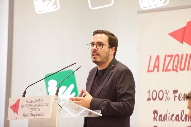 El coordinador federal de Izquierda Unida, Alberto Garzón