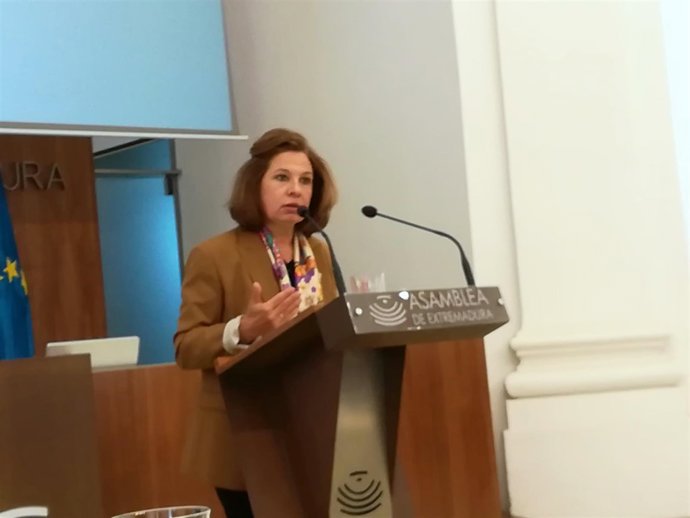Pilar Blanco-Morales este miércoles en la Asamblea para presentar los PGE
