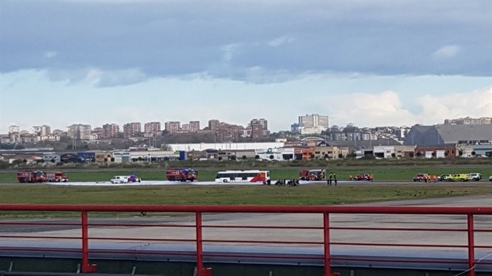 Simulacro en el aeropuerto