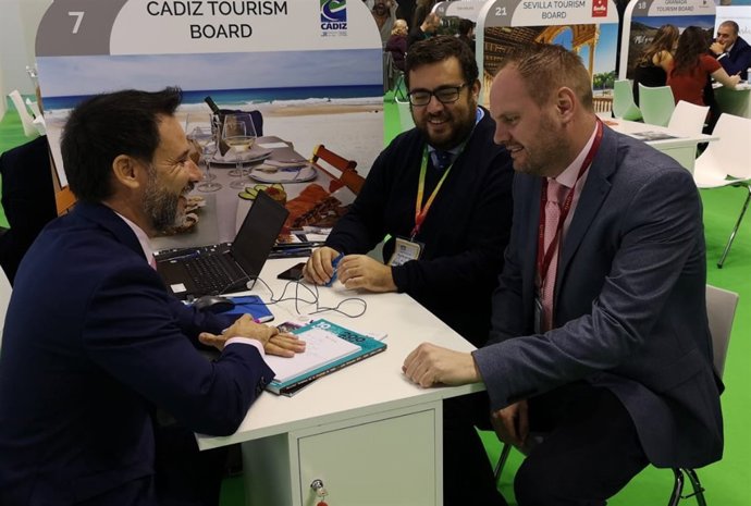 El diputado provincial Jaime Armario en la WTM de Londres