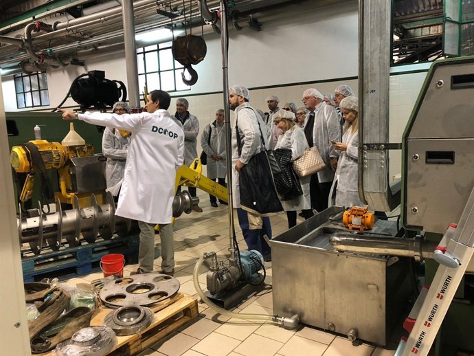 Visita almazara malagueña proyecto europeo aceite de oliva AOVE mejora fenoles