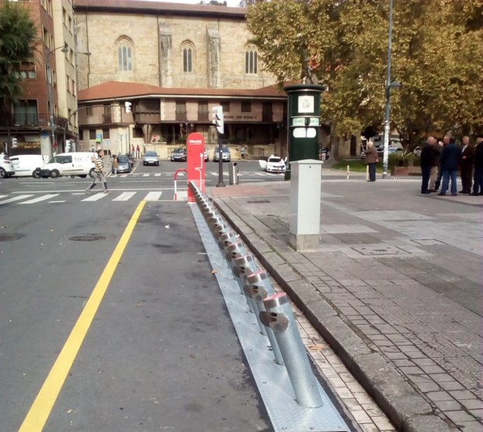 Puntos de recogida de bicis vacíos