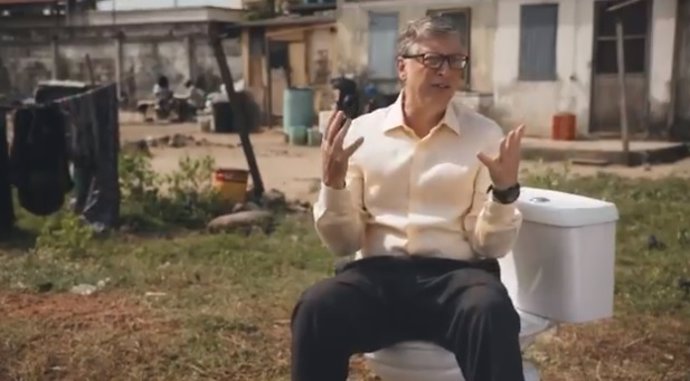 Bill Gates presenta el inodoro del futuro, que no necesita agua para funcionar