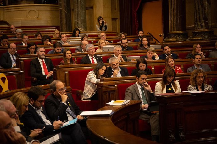 Quim Torra comparece en el pleno del Parlament