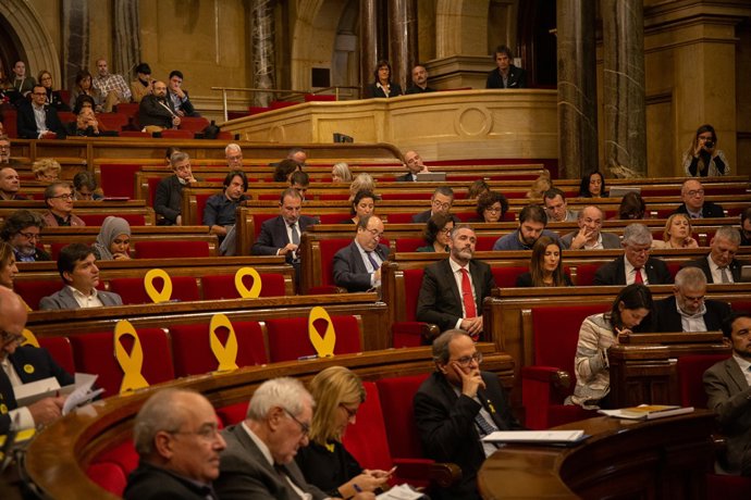 Quim Torra compareix al ple del Parlament