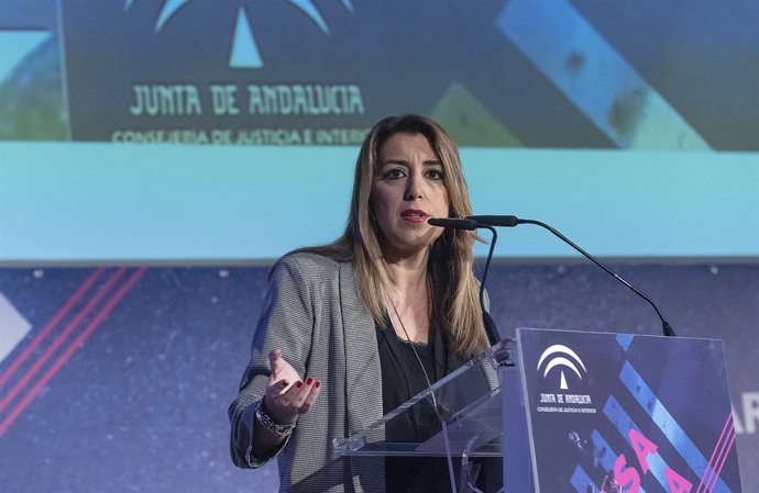 A Sevilla, la presidenta de la Junta d'Andalusia, Susana Díaz