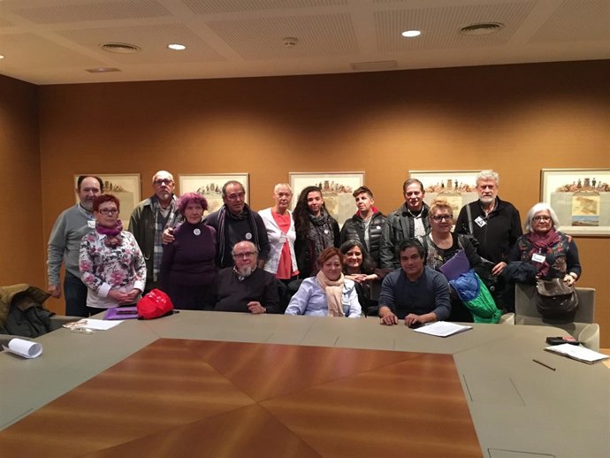 Valladolid.- Miembros de la Coordinadora de pensionistas de CyL