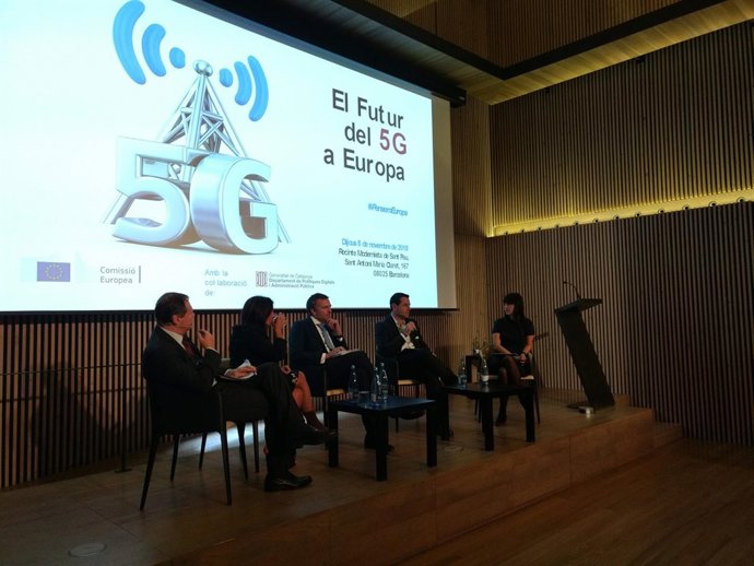 Viola (CE), Almazor (Telefónica), Figuerola (i2cat) y Pallarols (Cellnex)