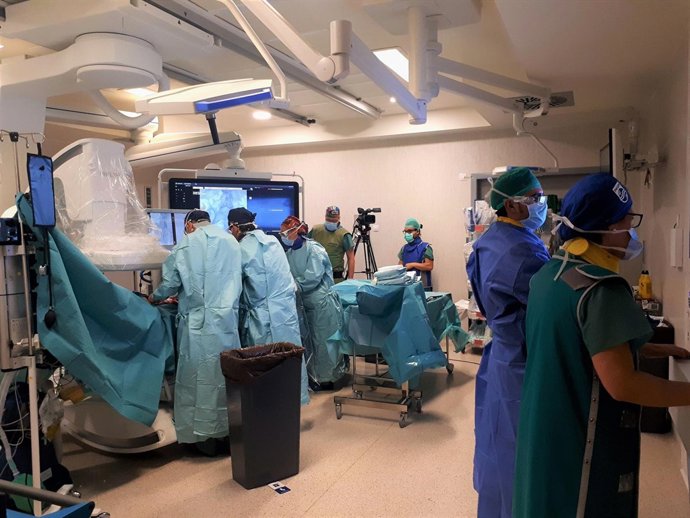 Intervención de cirugía vascular