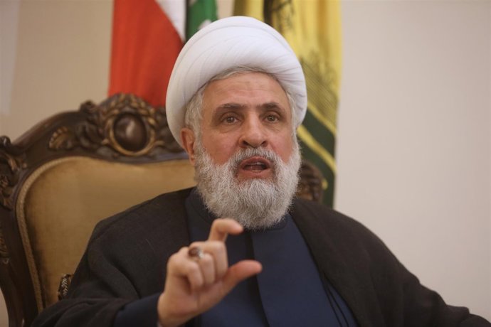 El jeque Naim Qassem, vicesecretario general de Hezbolá
