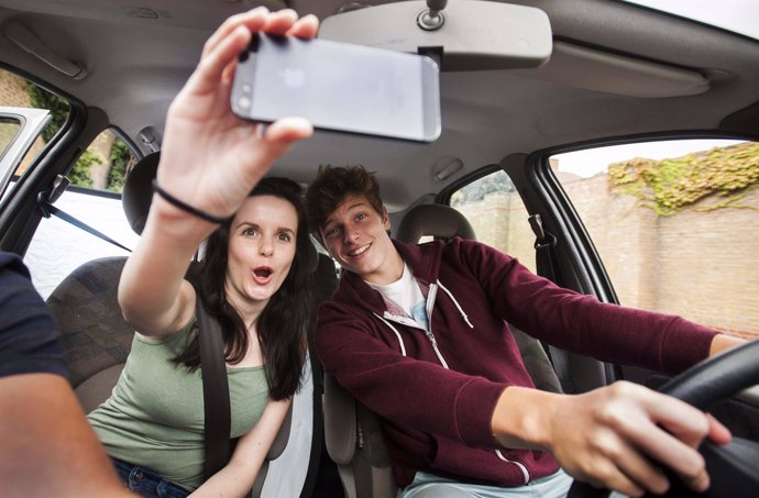 Selfie conduciendo