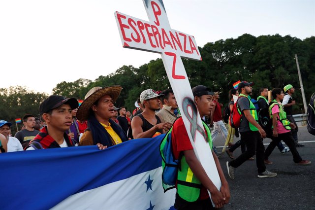 Caravana de migrantes centroamericanos rumbo a Estados Unidos