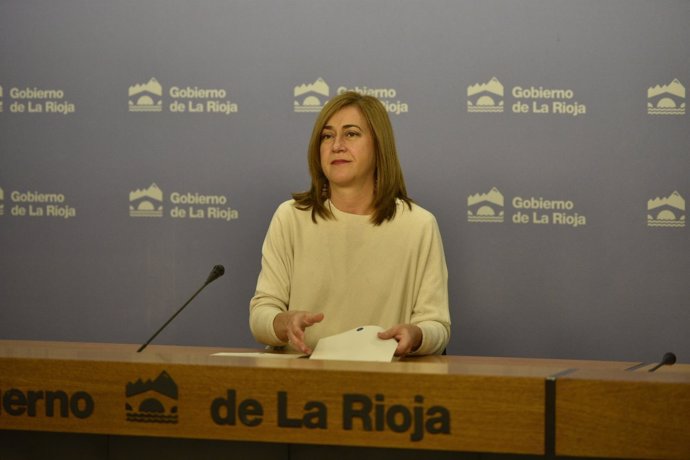La portavoz del Gobierno riojano, Begoña Martínez Arregui en el Consejo