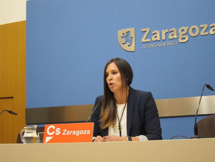 La concejal de Cs en el Ayuntamiento de Zaragoza, Cristina García