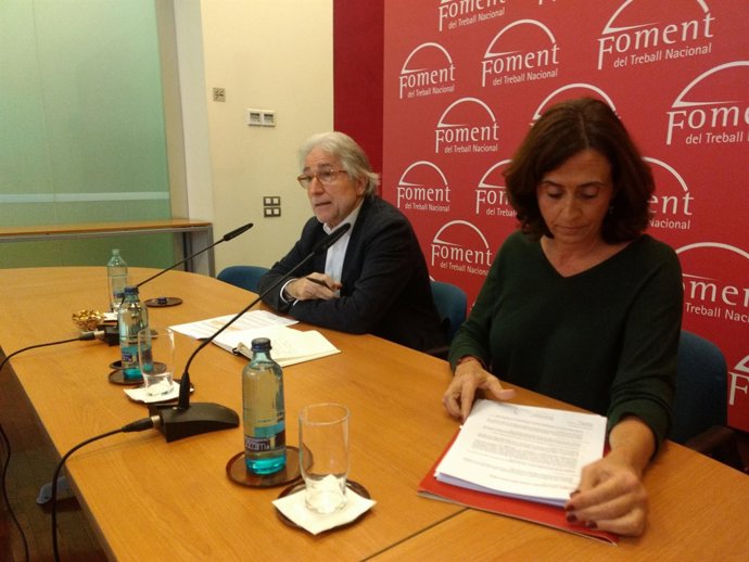 Josep Sánchez Llibre en roda de premsa