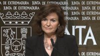 Calvo subraya que el Gobierno sigue "cumpliendo el calendario" marcado "desde el minuto uno" sobre los restos de Franco