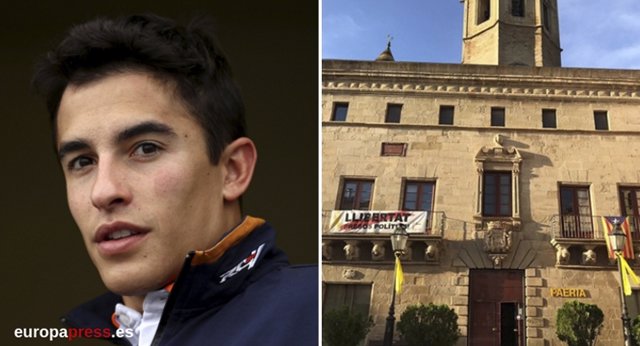 Marc Márquez y Ayuntamiento de Cervera