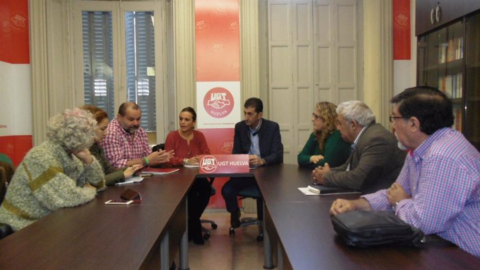Adelante Andalucía se reúne con el sindicato UGT.