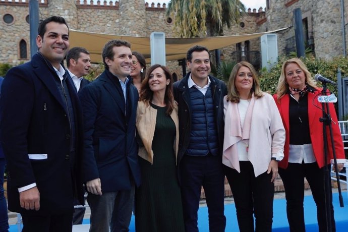 Casado y Moreno, en la presentación de la candidatura del PP de Jaén.