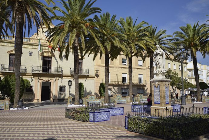 Plaza del municipio de Ayamonte (Huelva). 
