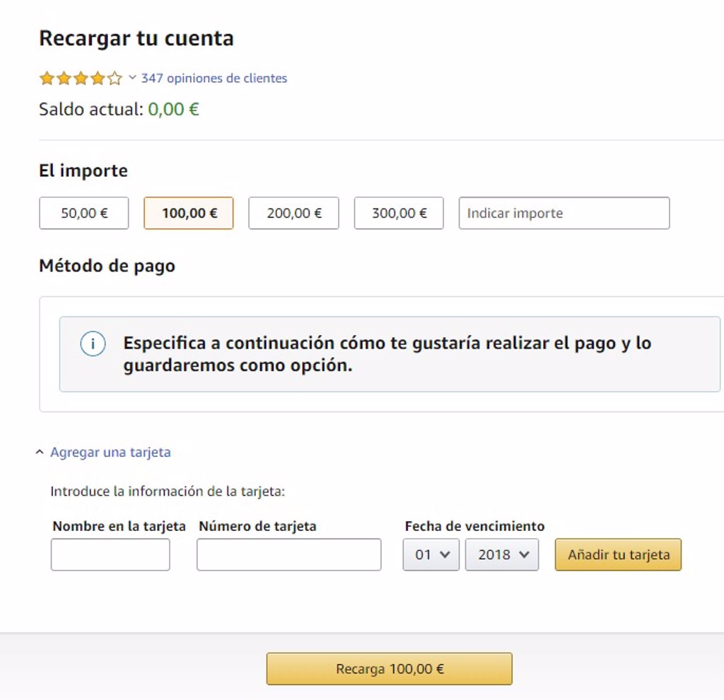 comprar saldo amazon