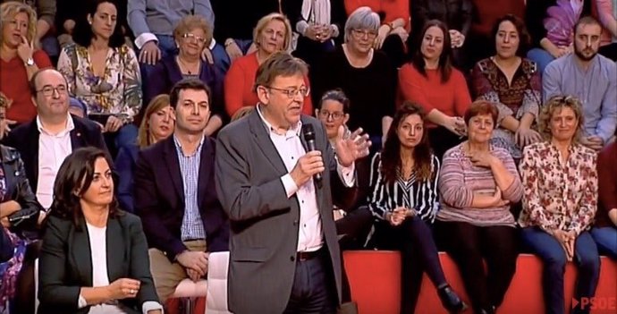 Ximo Puig en el Comité Federal del PSOE