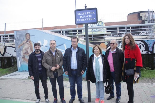 Inauguración del Skate Park Ignacio Echevarría, en Sevilla