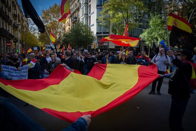Manifestación de Jusapol en Barcelona