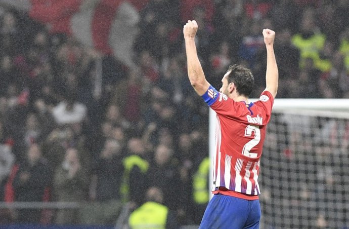 El capitán el Atlético de Madrid, Diego Godín