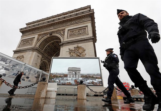 Celebración del Armisticio en París