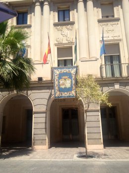 Fachada de la Diputación de Huelva. 