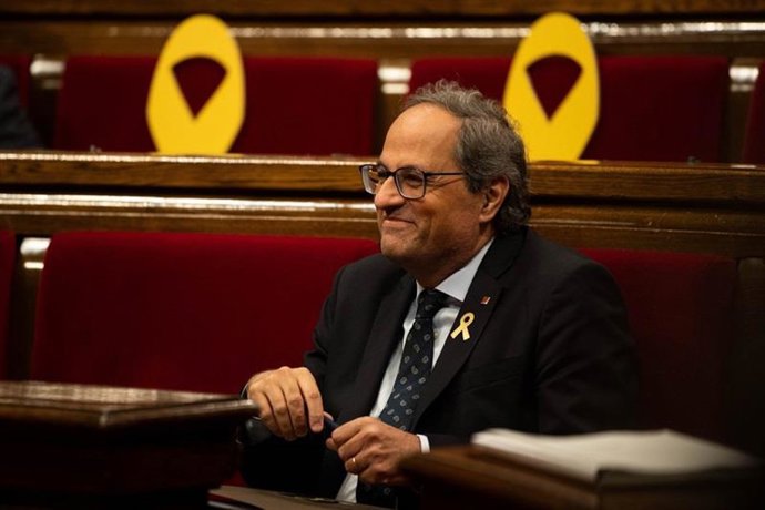 Quim Torra en el Parlament