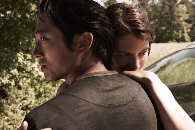 Glenn (Steven Yeun) y Maggie Greene (Lauren Cohan) en 'The Walking Dead'