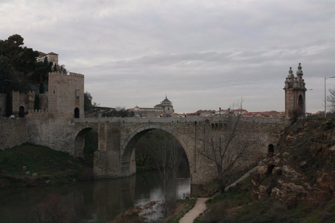 Puente, Alcántara, Monumento, Río Tajo, Agua, Cielo, Toledo