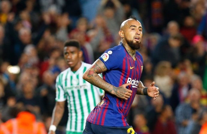 El centrocampista del FC Barcelona Arturo Vidal