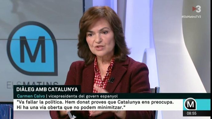 Carmen Calvo en TV3