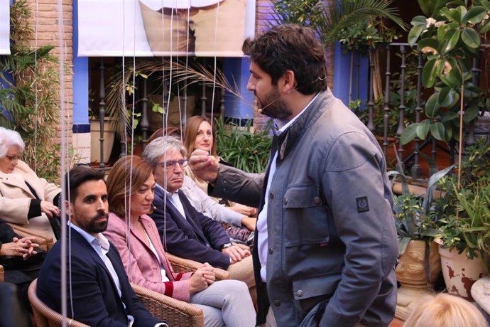 López Miras, durante el acto en Jumilla