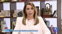 Susana Díaz, convencida de que Pedro Sánchez "siempre va a estar en la defensa de la Constitución"