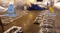 Cinco detenidos dedicados al cultivo, distribución y venta de marihuana en Alhaurín el Grande