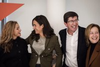 Marín (Cs) celebra que las encuestas reflejen que "hay un partido que le puede ganar" al PSOE-A