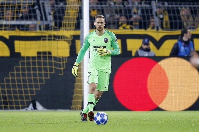 Jan Oblak en el partido ante el Dortmund